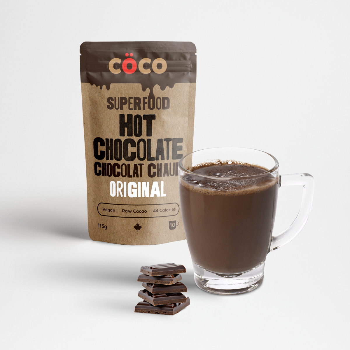 COCO Original Vegan Superfood Hot Chocolate – Domo Tea COCO Original Vegan Superfood Hot Chocolate – Domo Tea